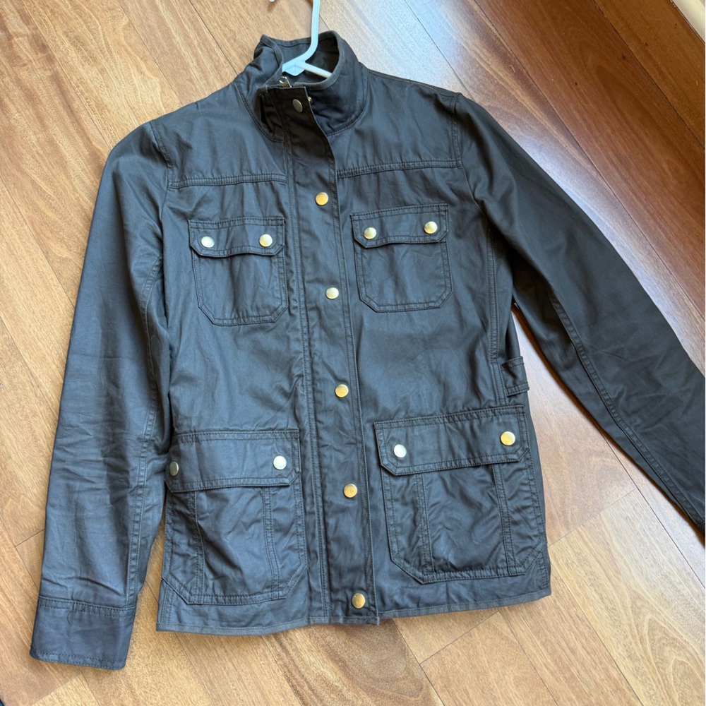 J. Crew Black Jacket with Gold Accents